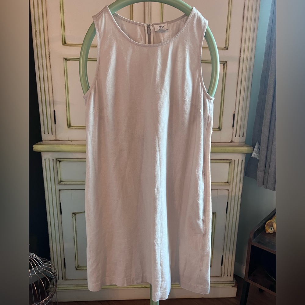 J. Crew Silver-Sand Linen dress